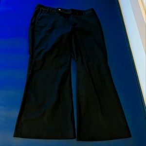 Gap Women's Formal Dress Pants Stretch 12 Ankle Straight Leg Flared Leg Black